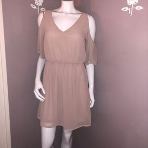 H&M Blush Open Shoulder Dress